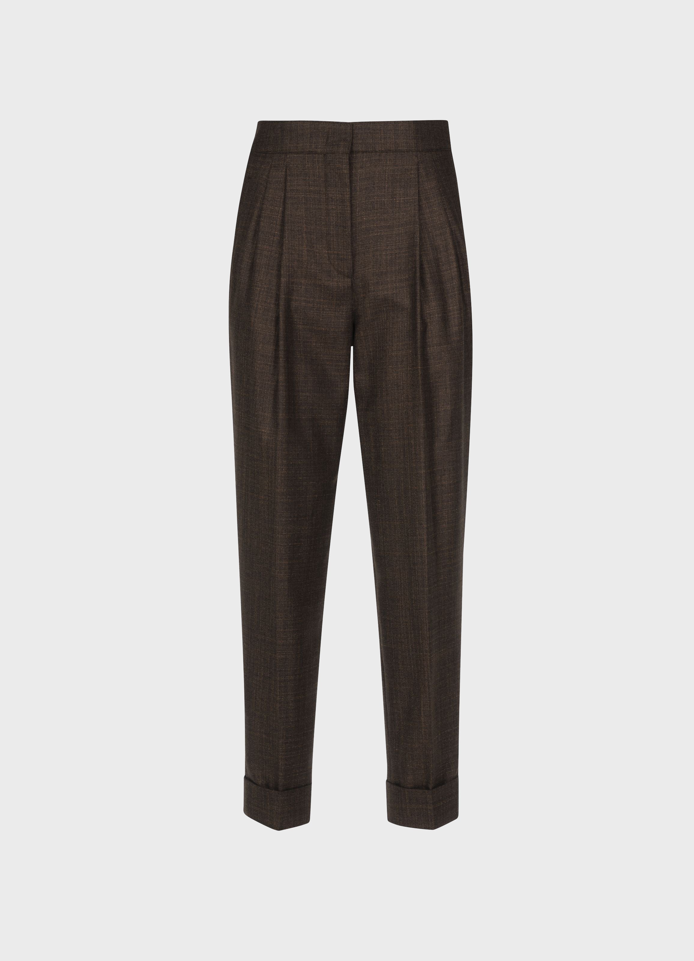 Leblon Silk-Cashmere high-waist trousers