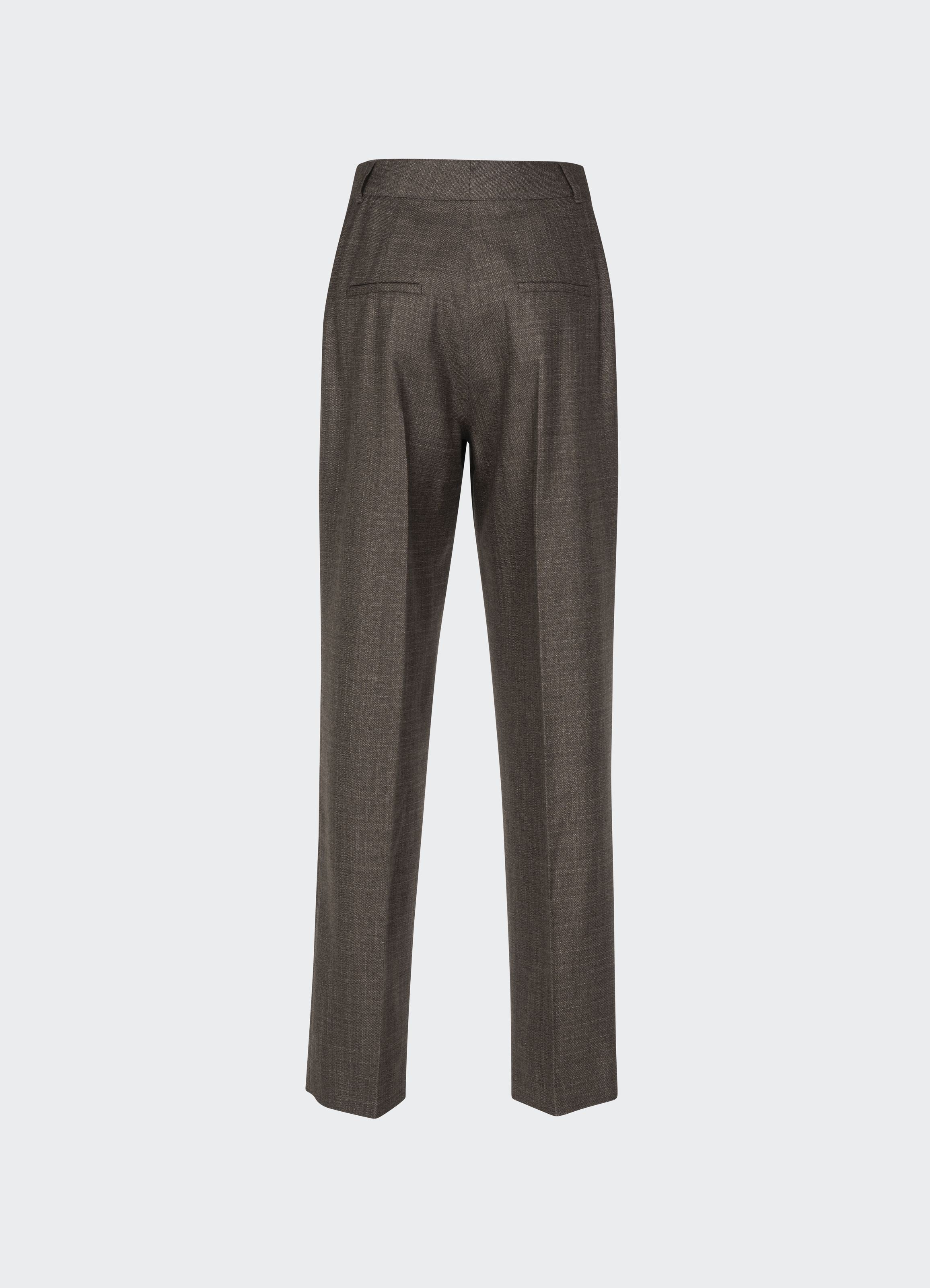 Jobim Cashmere-Silk Straight-Leg Trousers