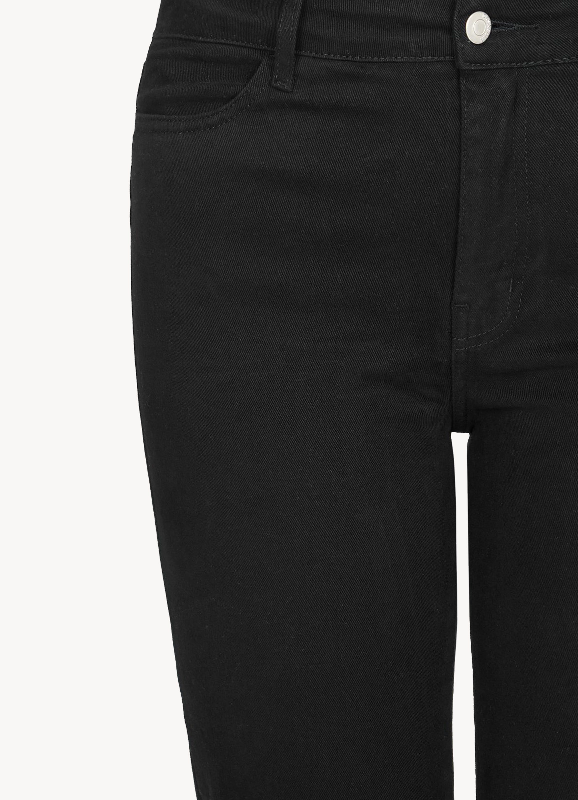 BC5 Black High-Waist Slim Cropped Jeans