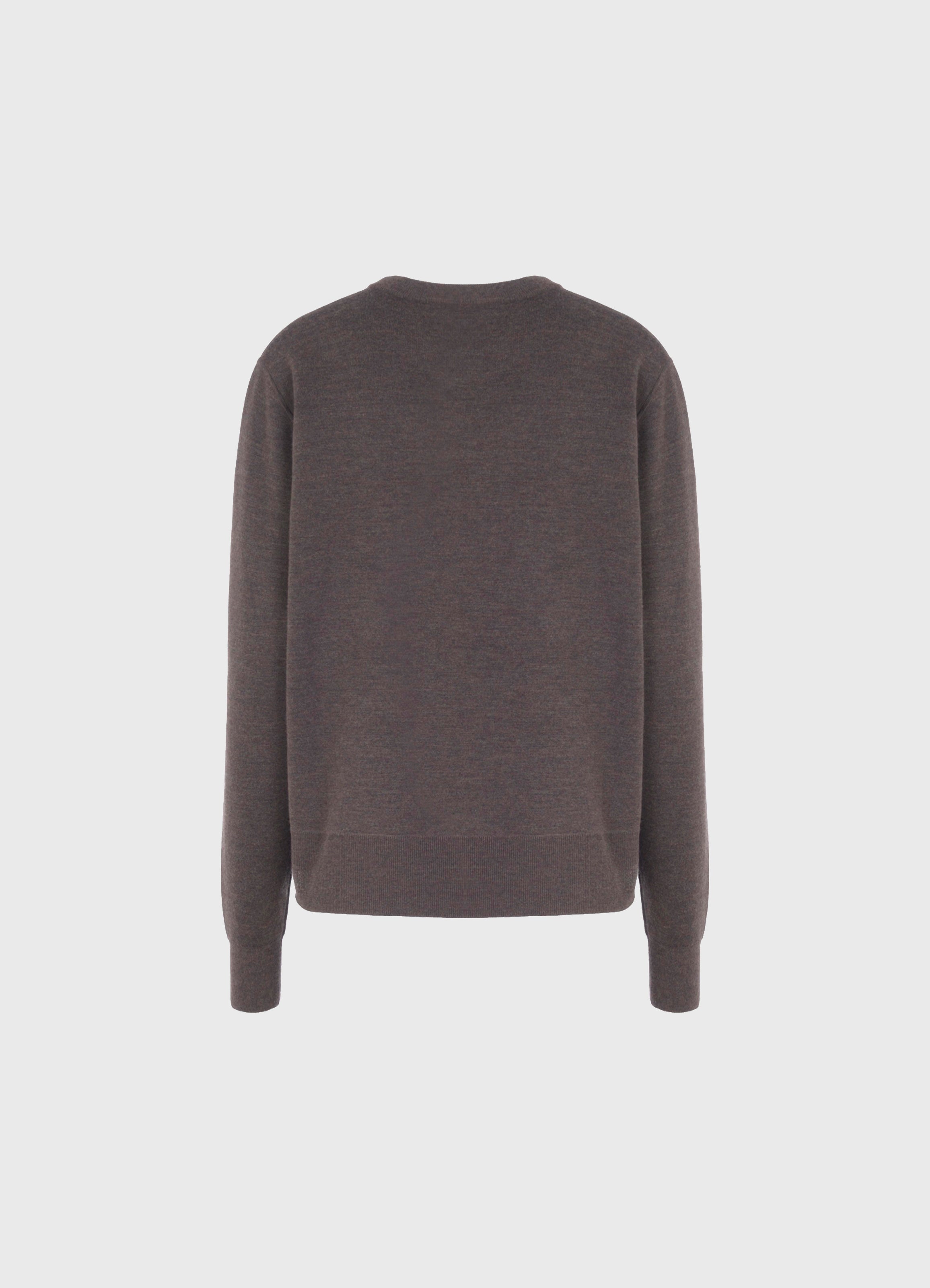Double-Face Cashmere Crew Sweater