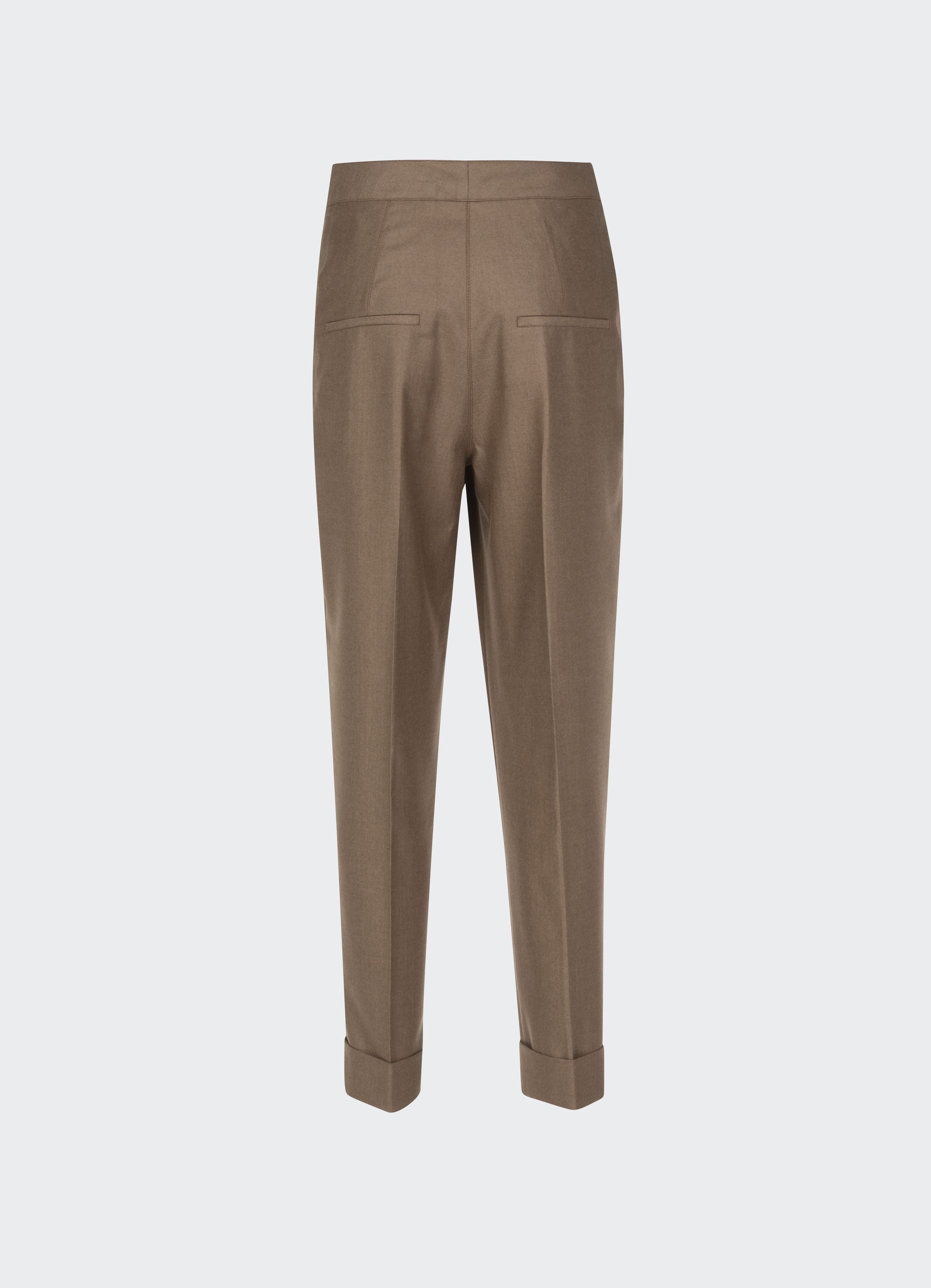 Leblon Wool-Silk high-waist trousers