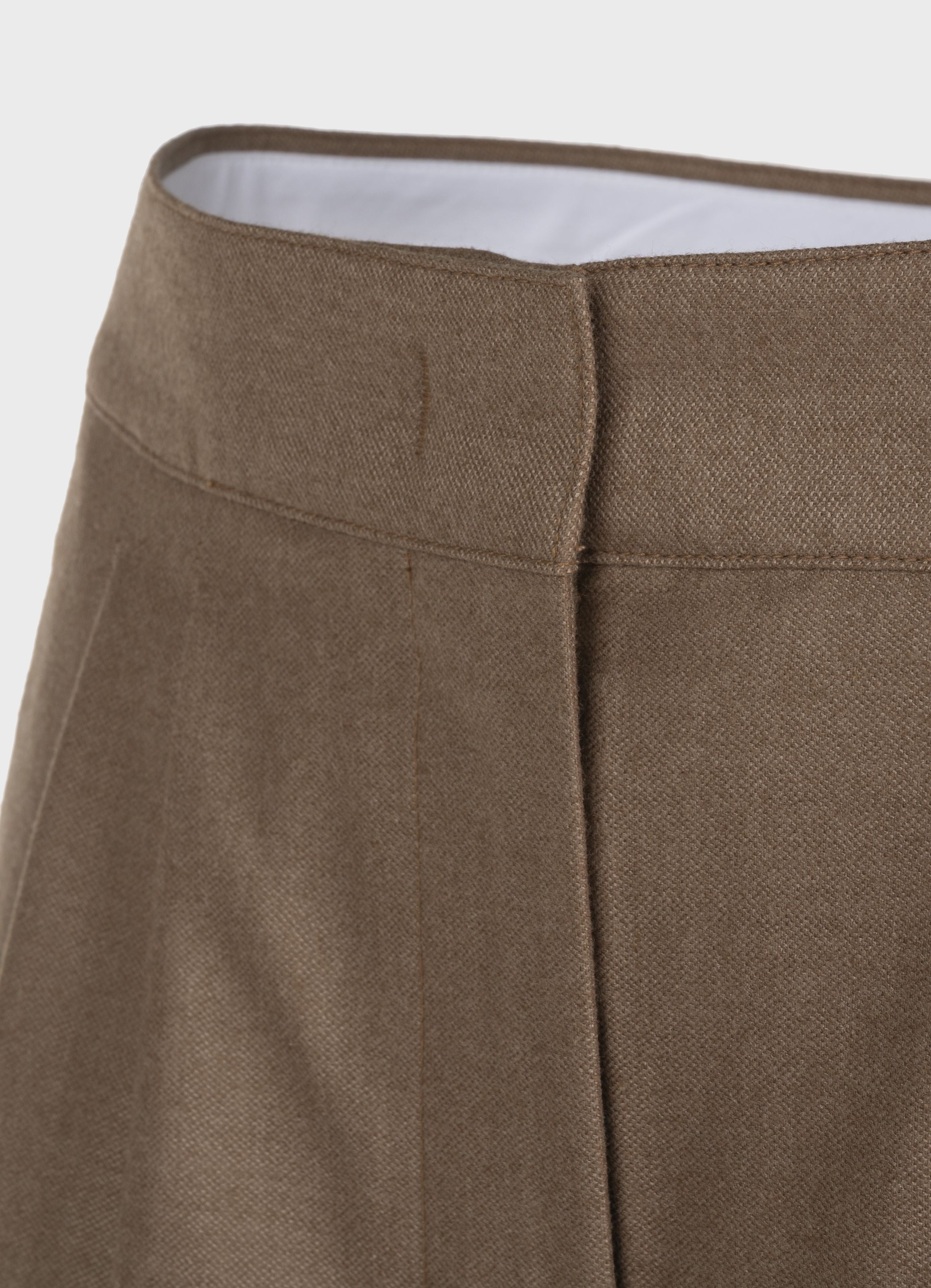 Leblon Wool-Silk high-waist trousers